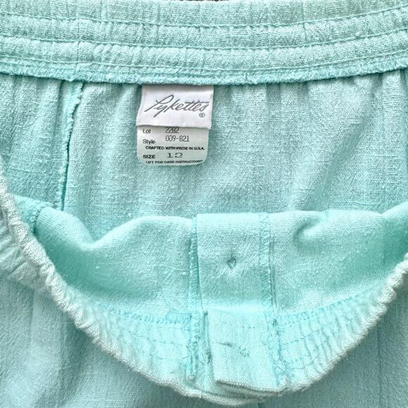 Vintage Pykettes Skirt Women's 12 Baby Blue A-line Midi Cottage Country Prairie - Picture 9 of 13